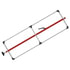 080-01218 by FLEET ENGINEERS - SL-30 Cargo Bar, 84-114, Articulating and F-track Ends, Attached 3 Crossmember Hoop, Red