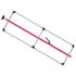 080-01222 by FLEET ENGINEERS - SL-30 Cargo Bar, 84-114, Articulating and F-track Ends, Attached 3 Crossmember Hoop, Pink