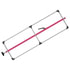 080-01222 by FLEET ENGINEERS - SL-30 Cargo Bar, 84-114, Articulating and F-track Ends, Attached 3 Crossmember Hoop, Pink