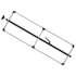 080-01223 by FLEET ENGINEERS - SL-30 Cargo Bar, 84-114, Articulating and F-track Ends, Attached 3 Crossmember Hoop, Black