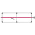 080-01222 by FLEET ENGINEERS - SL-30 Cargo Bar, 84-114, Articulating and F-track Ends, Attached 3 Crossmember Hoop, Pink