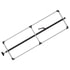 080-01223 by FLEET ENGINEERS - SL-30 Cargo Bar, 84-114, Articulating and F-track Ends, Attached 3 Crossmember Hoop, Black