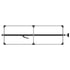 080-01223 by FLEET ENGINEERS - SL-30 Cargo Bar, 84-114, Articulating and F-track Ends, Attached 3 Crossmember Hoop, Black