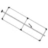 080-01224 by FLEET ENGINEERS - SL-30 Cargo Bar, 84-114, Fixed Foot and F-track Ends, Attached 3 Crossmember Hoop, Mill Aluminum