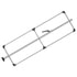 080-01224 by FLEET ENGINEERS - SL-30 Cargo Bar, 84-114, Fixed Foot and F-track Ends, Attached 3 Crossmember Hoop, Mill Aluminum