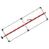 080-01226 by FLEET ENGINEERS - SL-30 Cargo Bar, 84-114, Fixed Foot and F-track Ends, Attached 3 Crossmember Hoop, Red