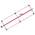 080-01230 by FLEET ENGINEERS - SL-30 Cargo Bar, 84-114, Fixed Foot and F-track Ends, Attached 3 Crossmember Hoop, Pink