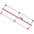 080-01238 by FLEET ENGINEERS - SL-30 Cargo Bar, 84-114, E-track Ends, Attached 3 Crossmember Hoop, Pink