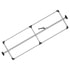 080-01248 by FLEET ENGINEERS - SL-30 Cargo Bar, 84-114, Articulating and Fixed Feet, Attached 3 Crossmember Hoop, Mill Aluminum