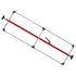 080-01250 by FLEET ENGINEERS - SL-30 Cargo Bar, 84-114, Articulating and Fixed Feet, Attached 3 Crossmember Hoop, Red