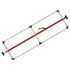 080-01250 by FLEET ENGINEERS - SL-30 Cargo Bar, 84-114, Articulating and Fixed Feet, Attached 3 Crossmember Hoop, Red