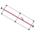 080-01254 by FLEET ENGINEERS - SL-30 Cargo Bar, 84-114, Articulating and Fixed Feet, Attached 3 Crossmember Hoop, Pink