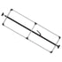 080-01255 by FLEET ENGINEERS - SL-30 Cargo Bar, 84-114, Articulating and Fixed Feet, Attached 3 Crossmember Hoop, Black