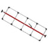 080-01310 by FLEET ENGINEERS - SL-30 Cargo Bar, 84-114, Fixed Feet, Attached 5 Crossmember Hoop, Red