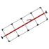 080-01310 by FLEET ENGINEERS - SL-30 Cargo Bar, 84-114, Fixed Feet, Attached 5 Crossmember Hoop, Red