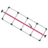 080-01314 by FLEET ENGINEERS - SL-30 Cargo Bar, 84-114, Fixed Feet, Attached 5 Crossmember Hoop, Pink