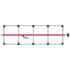 080-01322 by FLEET ENGINEERS - SL-30 Cargo Bar, 84-114, Articulating and F-track Ends, Attached 5 Crossmember Hoop, Pink