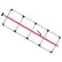 080-01322 by FLEET ENGINEERS - SL-30 Cargo Bar, 84-114, Articulating and F-track Ends, Attached 5 Crossmember Hoop, Pink