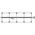 080-01323 by FLEET ENGINEERS - SL-30 Cargo Bar, 84-114, Articulating and F-track Ends, Attached 5 Crossmember Hoop, Black