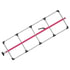 080-01330 by FLEET ENGINEERS - SL-30 Cargo Bar, 84-114, Fixed Foot and F-track Ends, Attached 5 Crossmember Hoop, Pink