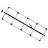 080-01331 by FLEET ENGINEERS - SL-30 Cargo Bar, 84-114, Fixed Foot and F-track Ends, Attached 5 Crossmember Hoop, Black