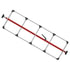 080-01350 by FLEET ENGINEERS - SL-30 Cargo Bar, 84-114, Articulating and Fixed Feet, Attached 5 Crossmember Hoop, Red