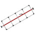 080-01350 by FLEET ENGINEERS - SL-30 Cargo Bar, 84-114, Articulating and Fixed Feet, Attached 5 Crossmember Hoop, Red