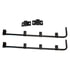 031-00102 by FLEET ENGINEERS - Mud Flap Bracket, 3/4 Straight Bar Type, Right Angle, Standard Mount, Pair