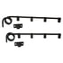 Fleet Engineers 031-00108 Mud Flap Bracket Mud Flap Bracket - 0.75 Bar, Straight, Double Coil, Standard Mount, Pair with