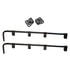 031-00112 by FLEET ENGINEERS - Mud Flap Bracket - 0.75 in. Bar, Straight, End Mount, Pair with Mounts, 16.38 lbs