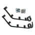 031-00120 by FLEET ENGINEERS - Mud Flap Bracket, 3/4 Shortie Bar Type, Double Coil, End Mount, Pair