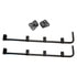 031-00145 by FLEET ENGINEERS - Mud Flap Bracket - Steel, 0.63 Bar, Square Spring, Black Primer, Pair with Mounts