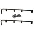 031-00145 by FLEET ENGINEERS - Mud Flap Bracket - Steel, 0.63 Bar, Square Spring, Black Primer, Pair with Mounts