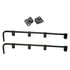 031-00145 by FLEET ENGINEERS - Mud Flap Bracket - Steel, 0.63 Bar, Square Spring, Black Primer, Pair with Mounts