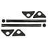 031-01235 by FLEET ENGINEERS - X-Flex Fender Bracket - Stainless Steel, Straight, End Mount, Packaged Set