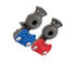 FS6120SE by TRAMEC SLOAN - Standard Air Brake Gladhand Kit - Emergency and Service, Anodized, Gray Poly Seal