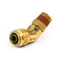 S254PMT-8-4 by TRAMEC SLOAN - Air Brake Fitting - 1/2 Inch x 1/4 Inch 45 Degree Swivel Male Elbow - Push-In