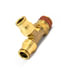 S271PMT-4-2 by TRAMEC SLOAN - Air Brake Fitting - 1/4 Inch x 1/8 Inch Swivel Male Run Tee - Push-In