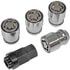 611-122FK by DORMAN - Wheel Nut Kit 1/2-20 Dometop - 3/4 In. Hex, 1-5/16 In. Length With Lock