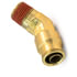 S254PMTNS-8-4 by TRAMEC SLOAN - Air Brake Fitting - 1/2 Inch x 1/4 Inch 45 Degree Male Elbow - Push-In