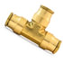 S264PMT-10 by TRAMEC SLOAN - Air Brake Fitting - 5/8 Inch Union Tee - Brass Push-In