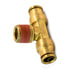 S272PMTNS-4-2 by TRAMEC SLOAN - Air Brake Fitting - 1/4 Inch x 1/8 Inch Male Branch Tee - Push-In