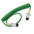 4DA17 by TRAMEC SLOAN - Heavy Duty ABS Cable  -  15ft Coiled w/ 12 & 48 Leads, Zinc Plugs