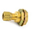 55609C by TRAMEC SLOAN - Bulkhead Fitting, Brass, 1-3/4, .23 x 1.125 Zinc Nut, Carton Pack