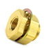 55611 by TRAMEC SLOAN - Bulkhead Fitting, Brass, 15/16, .37 x 1.1 Brass Nut