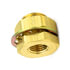 55611 by TRAMEC SLOAN - Bulkhead Fitting, Brass, 15/16, .37 x 1.1 Brass Nut