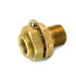 55620C by TRAMEC SLOAN - Bulkhead Fitting, Brass, 1-11/16, .38 x 1.25 Brass Nut, Carton Pack