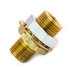 55646 by TRAMEC SLOAN - Bulkhead Fitting, Brass, 1-29/32, .55 x 1.460 Steel Nut