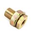 55661STL by TRAMEC SLOAN - Bulkhead Fitting, Steel, 1-1/2, .41 x 1.1 Steel Nut, Carton Pack