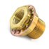 55807C by TRAMEC SLOAN - Bulkhead Fitting, Brass, 1-1/2, .28 x 1.125 Brass Nut, Carton Pack